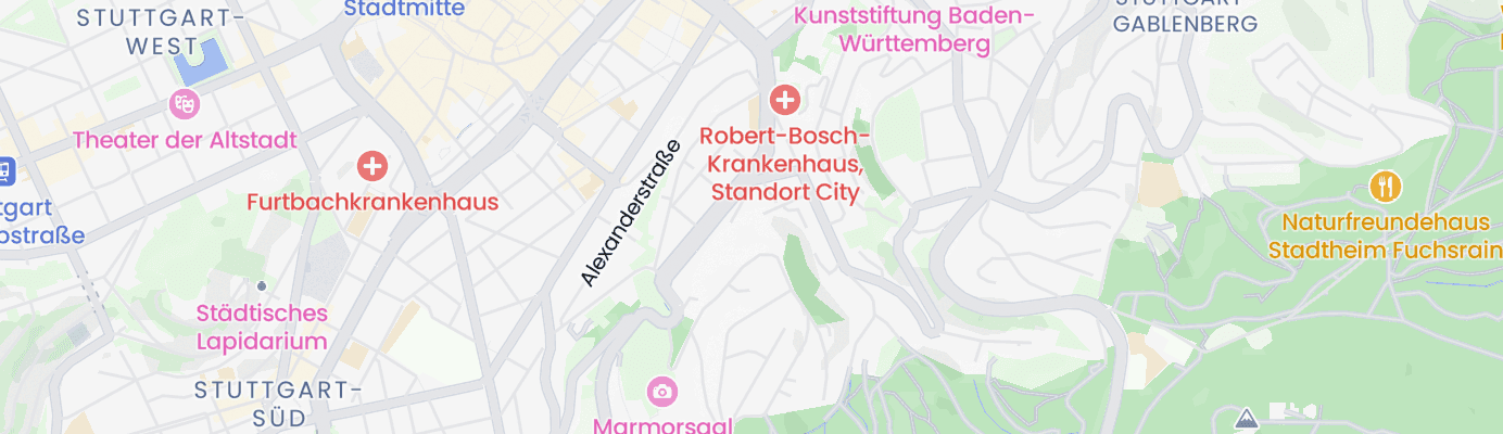 Karte mit dem ungefähren Standort