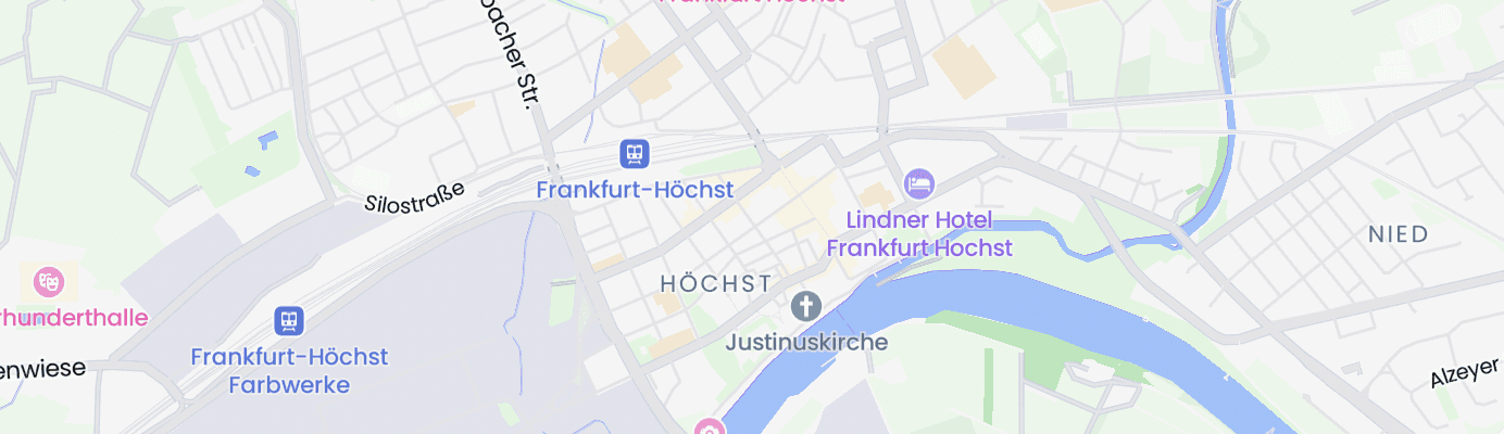 Karte mit dem ungefähren Standort