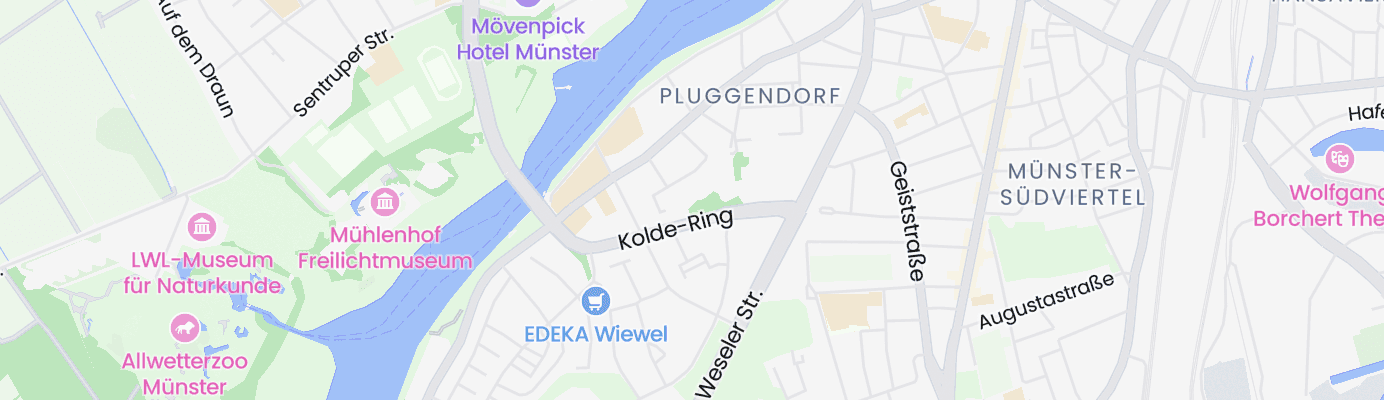 Karte mit dem ungefähren Standort