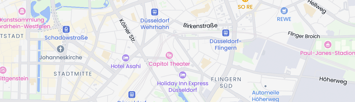 Karte mit dem ungefähren Standort