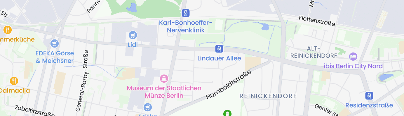 Karte mit dem ungefähren Standort