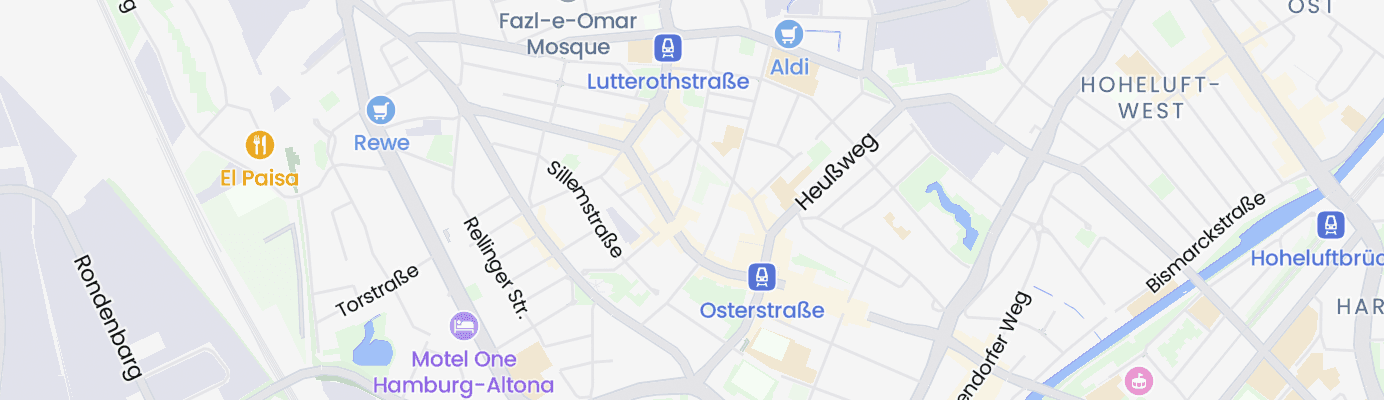 Karte mit dem ungefähren Standort