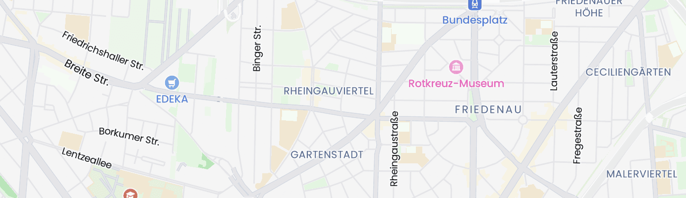 Karte mit dem ungefähren Standort