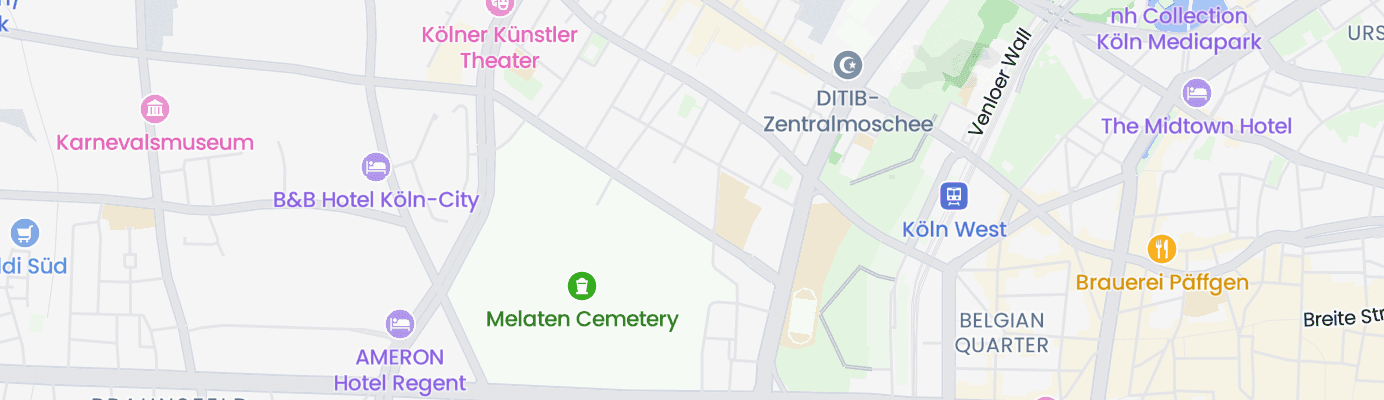 Karte mit dem ungefähren Standort