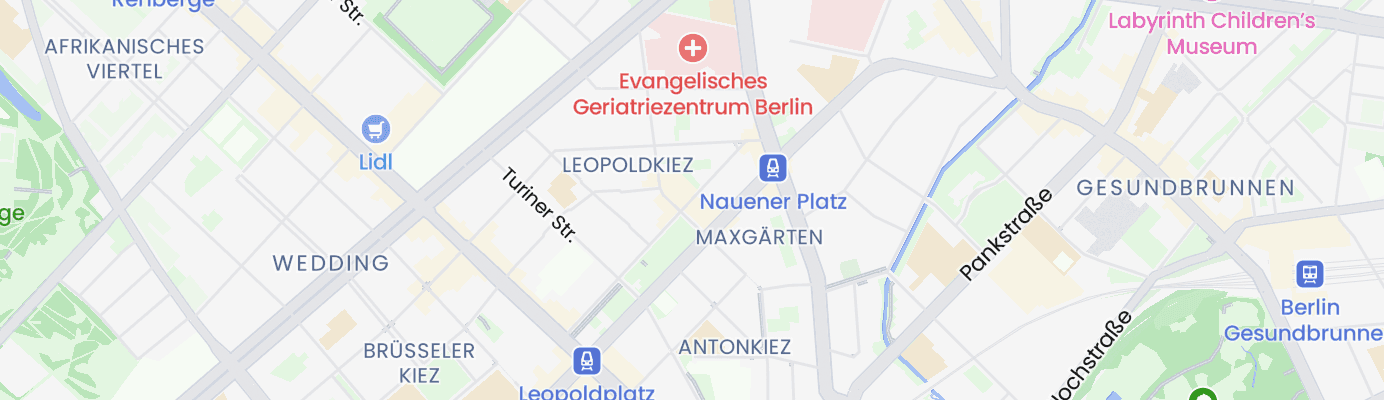 Karte mit dem ungefähren Standort