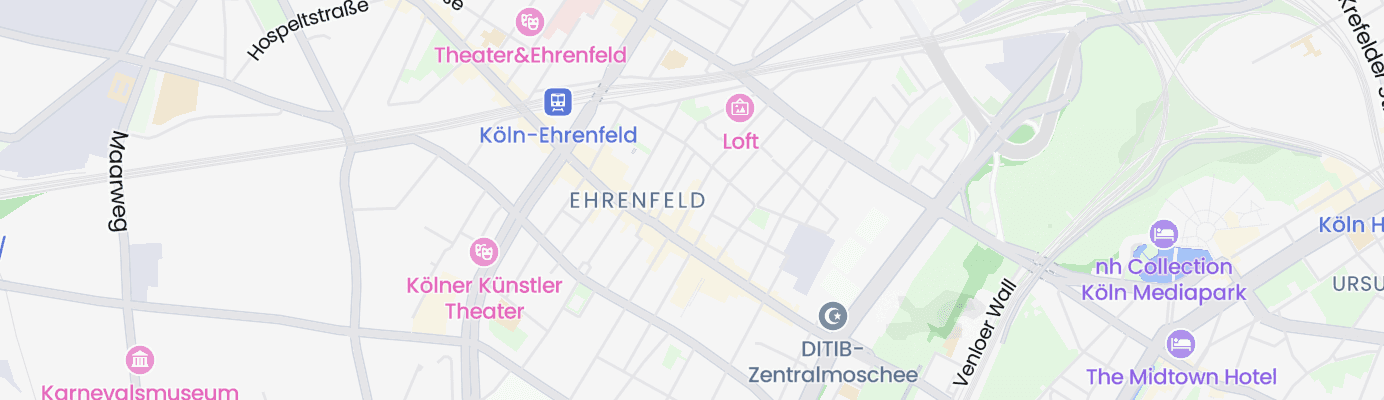 Karte mit dem ungefähren Standort