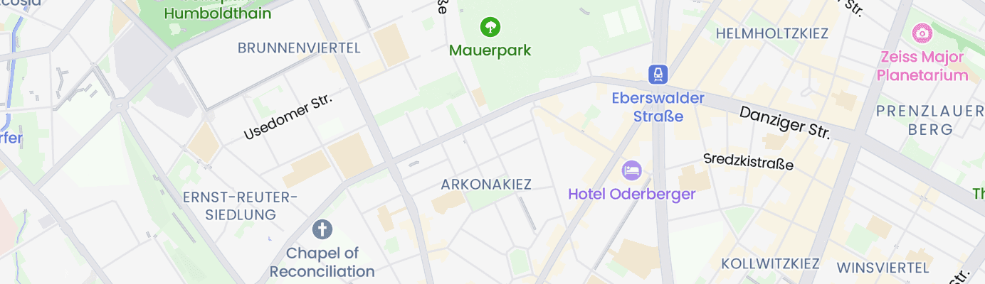 Karte mit dem ungefähren Standort