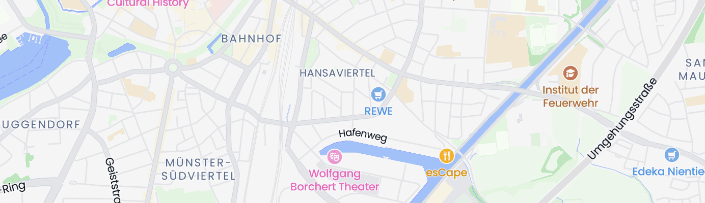 Karte mit dem ungefähren Standort