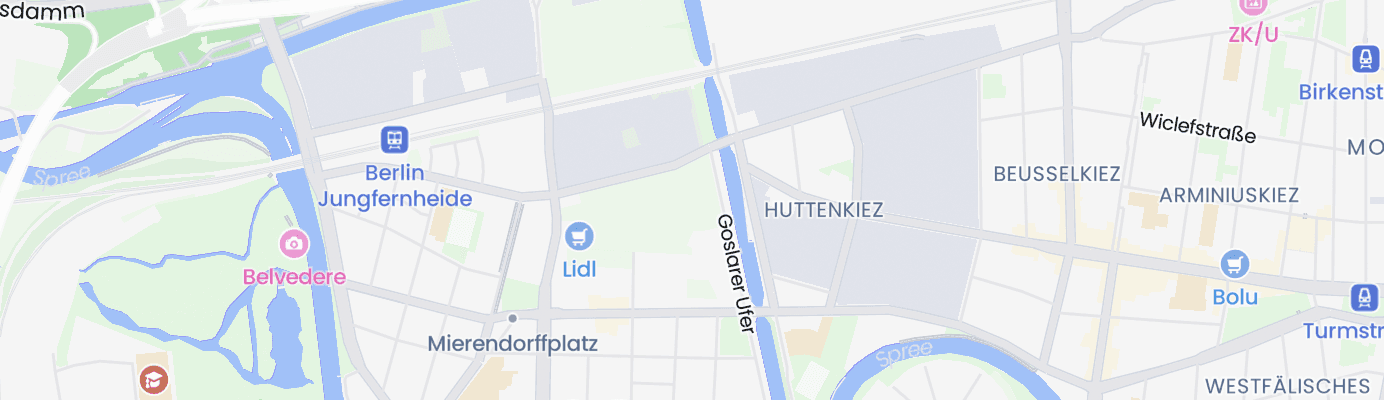 Karte mit dem ungefähren Standort
