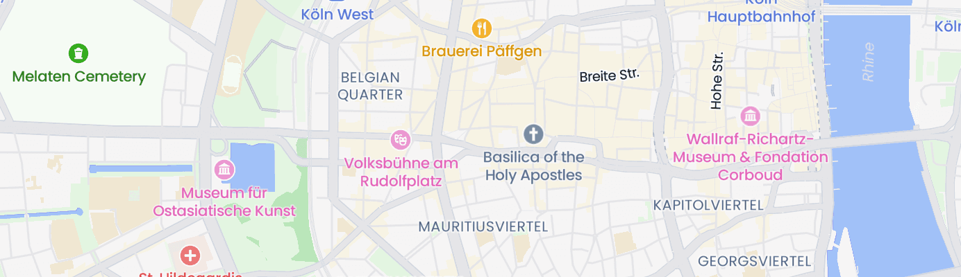 Karte mit dem ungefähren Standort