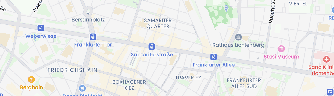 Karte mit dem ungefähren Standort