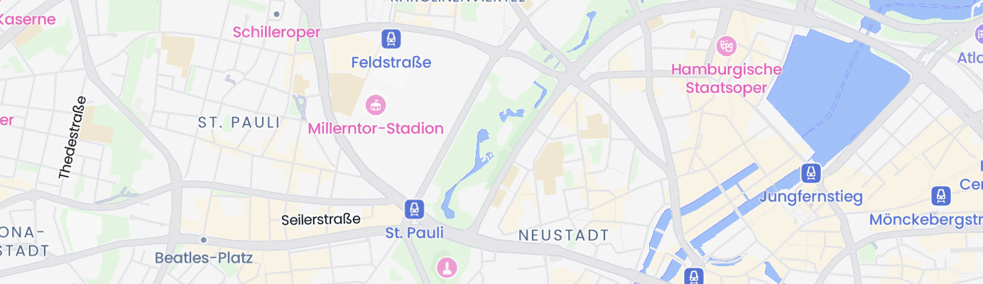 Karte mit dem ungefähren Standort