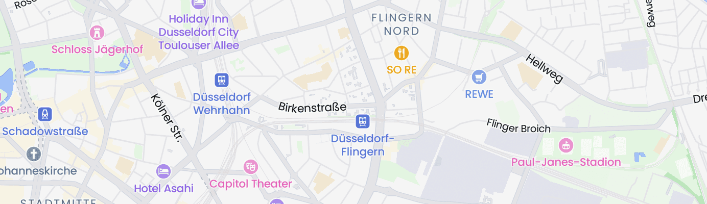 Karte mit dem ungefähren Standort
