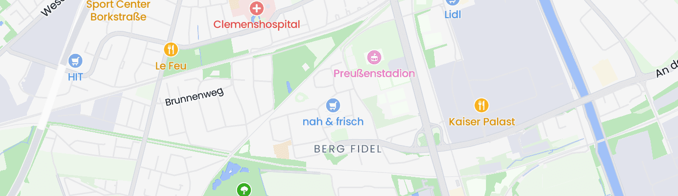 Karte mit dem ungefähren Standort