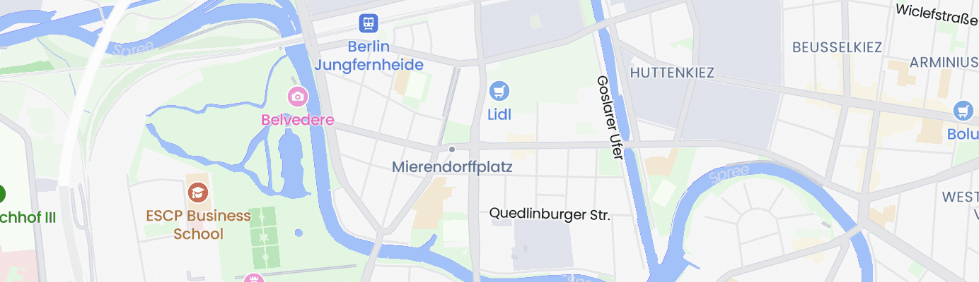 Karte mit dem ungefähren Standort