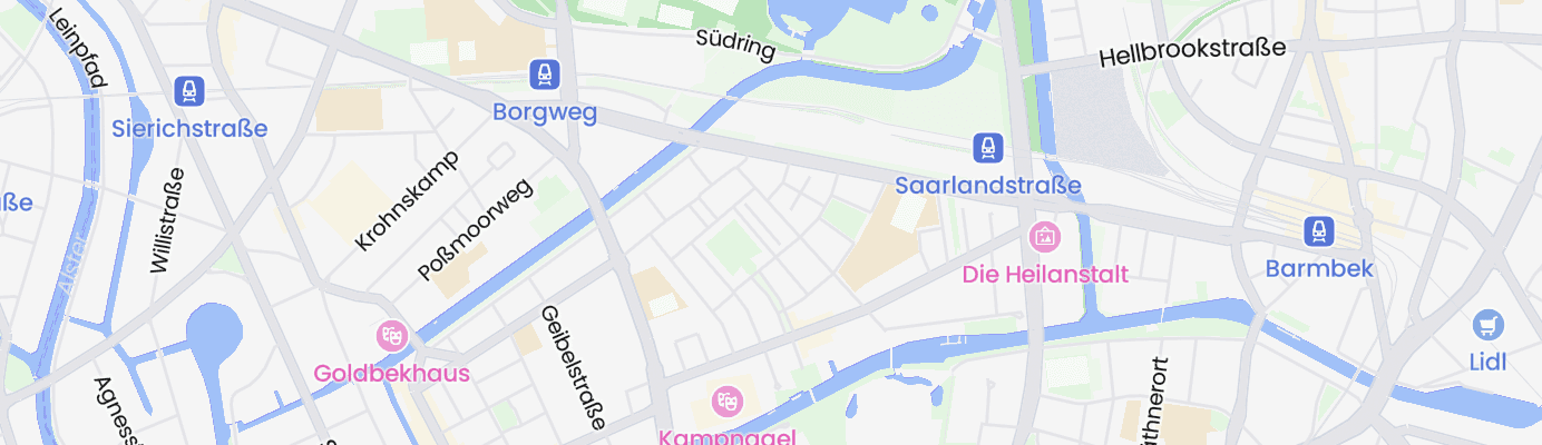 Karte mit dem ungefähren Standort