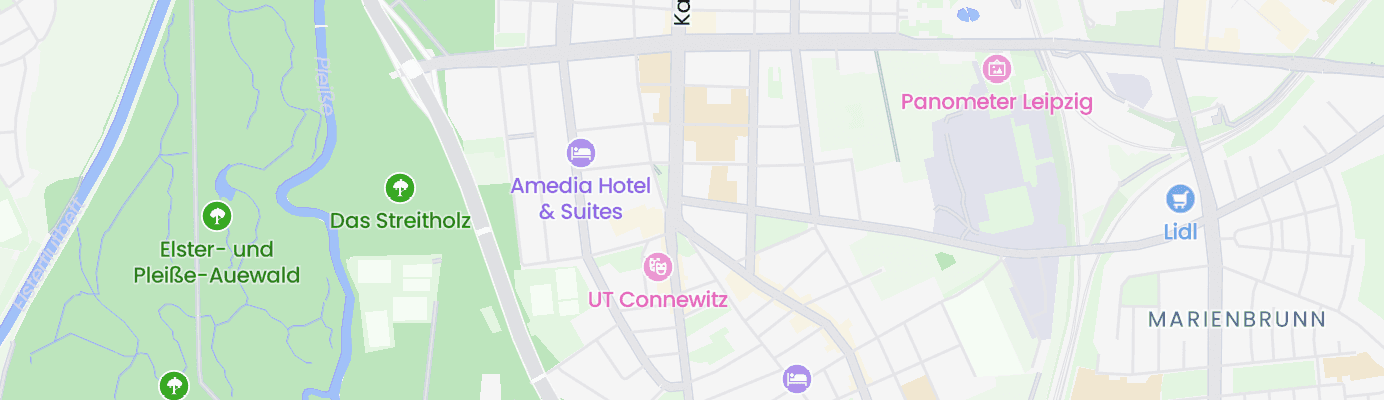 Map showing the approximate location