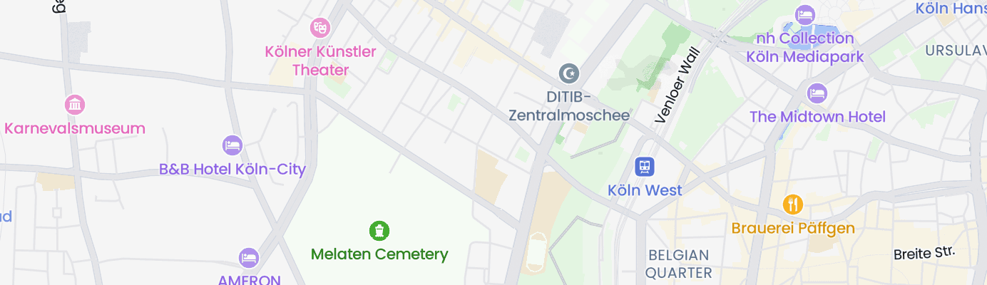 Karte mit dem ungefähren Standort