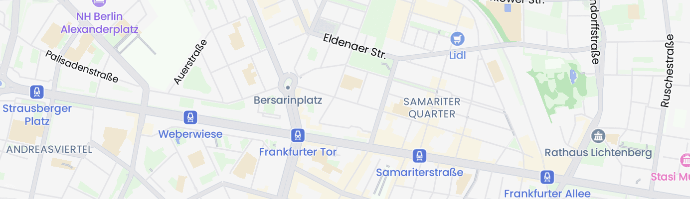 Karte mit dem ungefähren Standort
