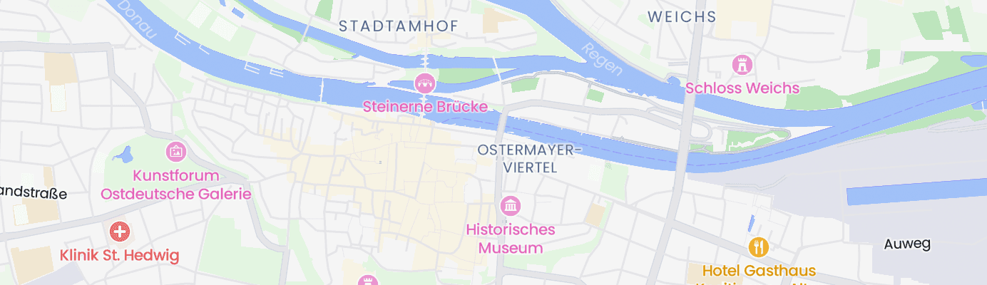 Karte mit dem ungefähren Standort
