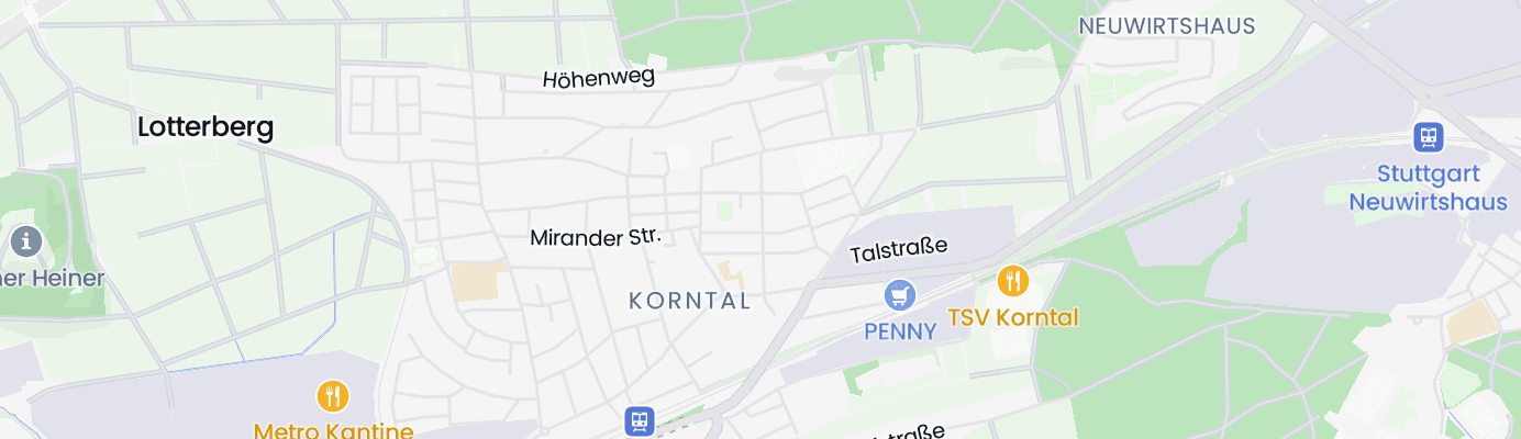 Karte mit dem ungefähren Standort