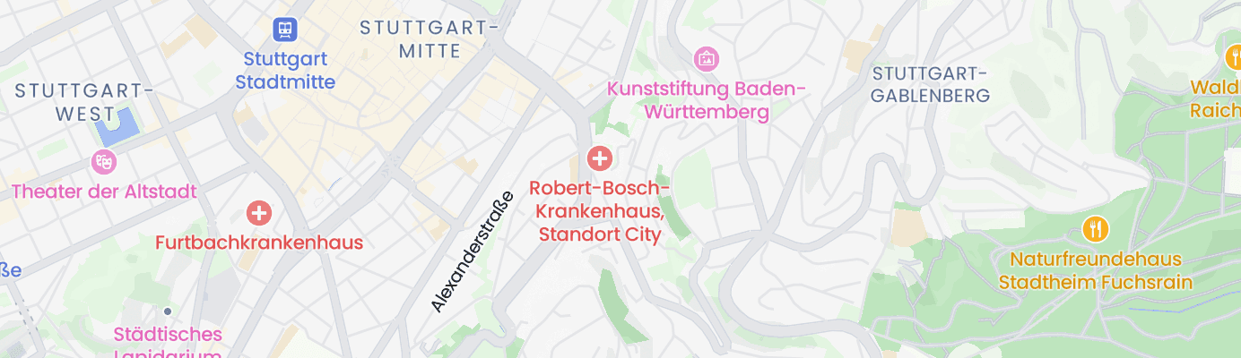Karte mit dem ungefähren Standort