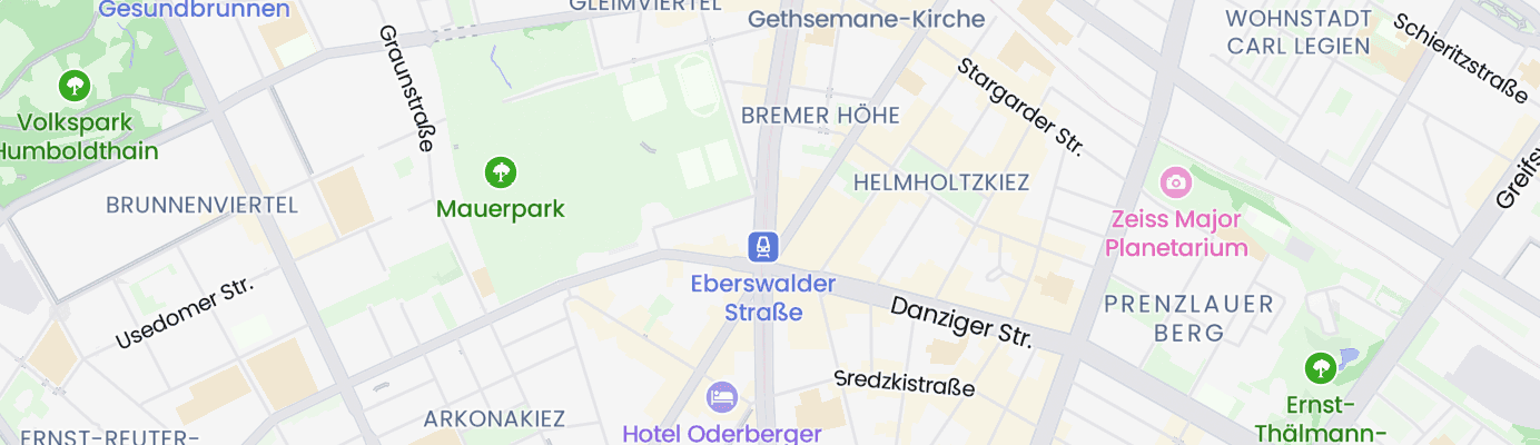 Karte mit dem ungefähren Standort