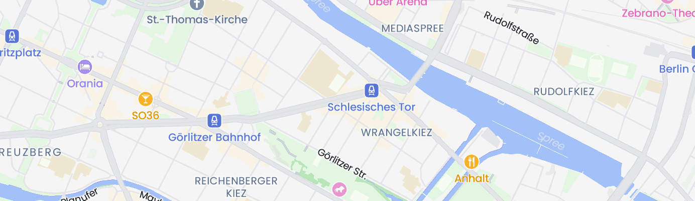 Karte mit dem ungefähren Standort