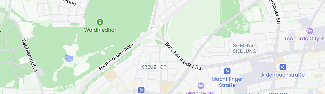 Karte mit dem ungefähren Standort