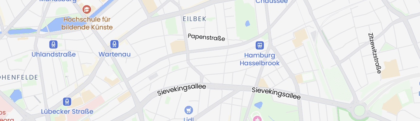 Karte mit dem ungefähren Standort