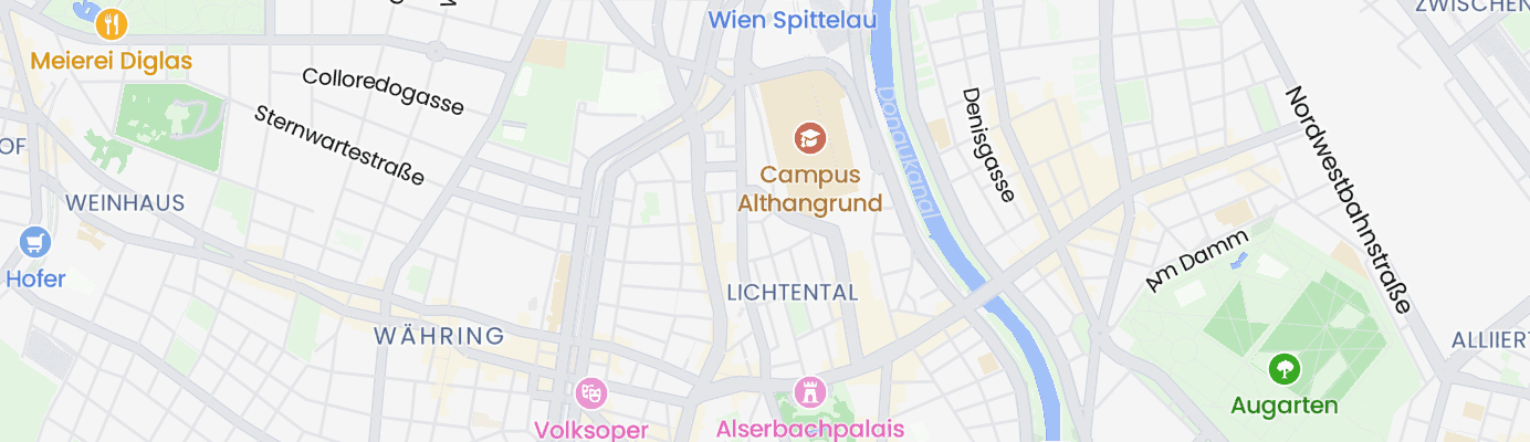 Karte mit dem ungefähren Standort