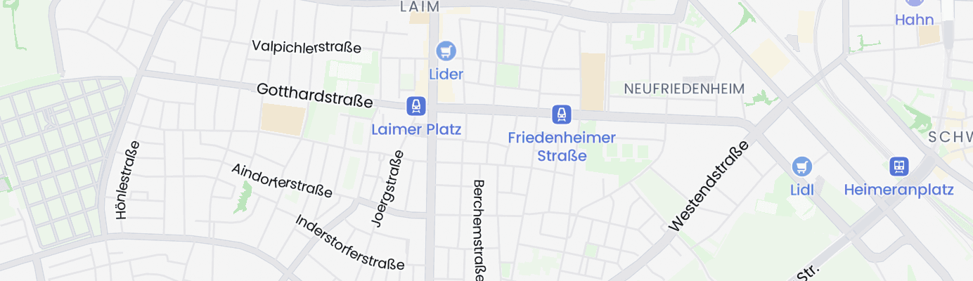 Karte mit dem ungefähren Standort