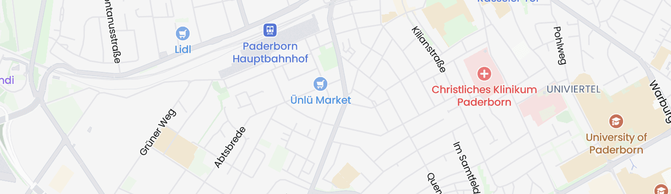 Karte mit dem ungefähren Standort