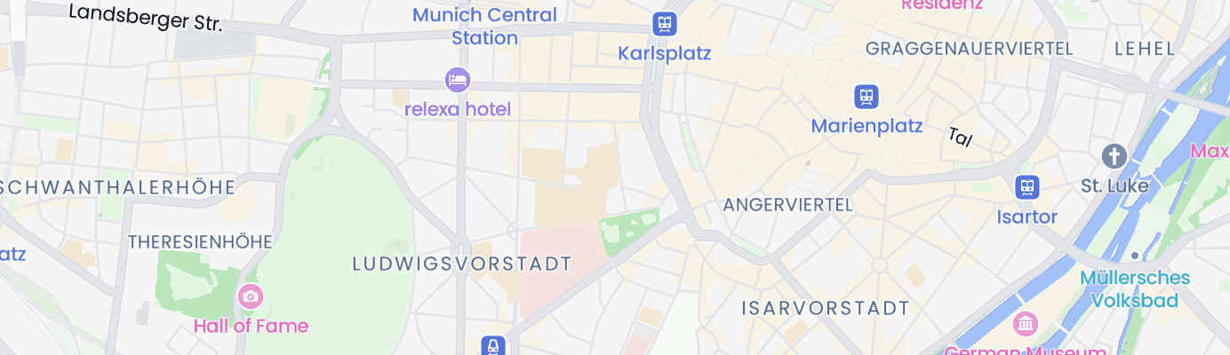 Karte mit dem ungefähren Standort