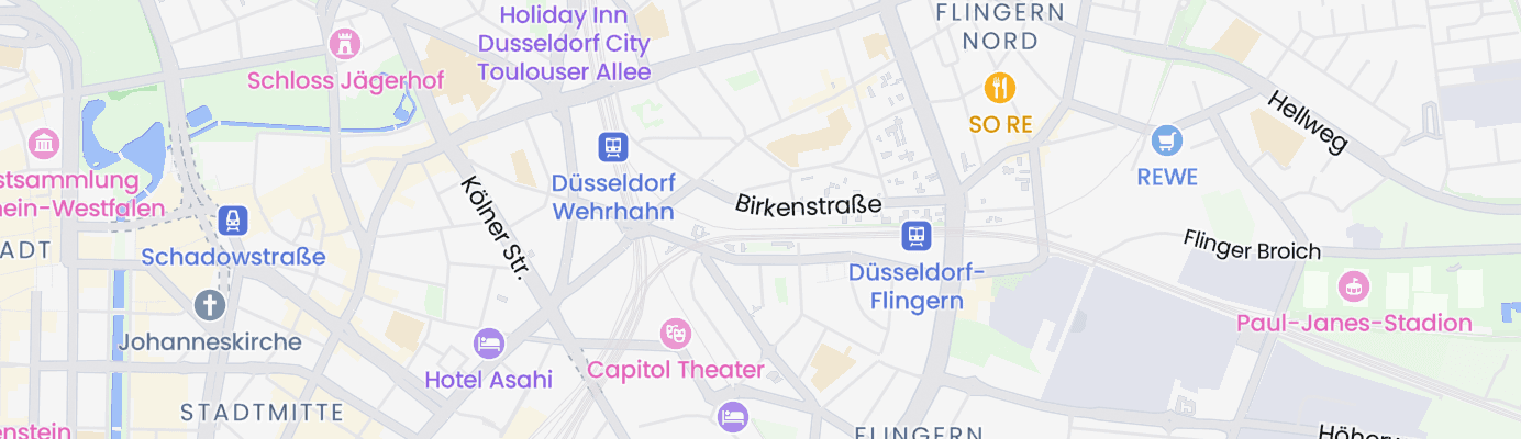 Karte mit dem ungefähren Standort