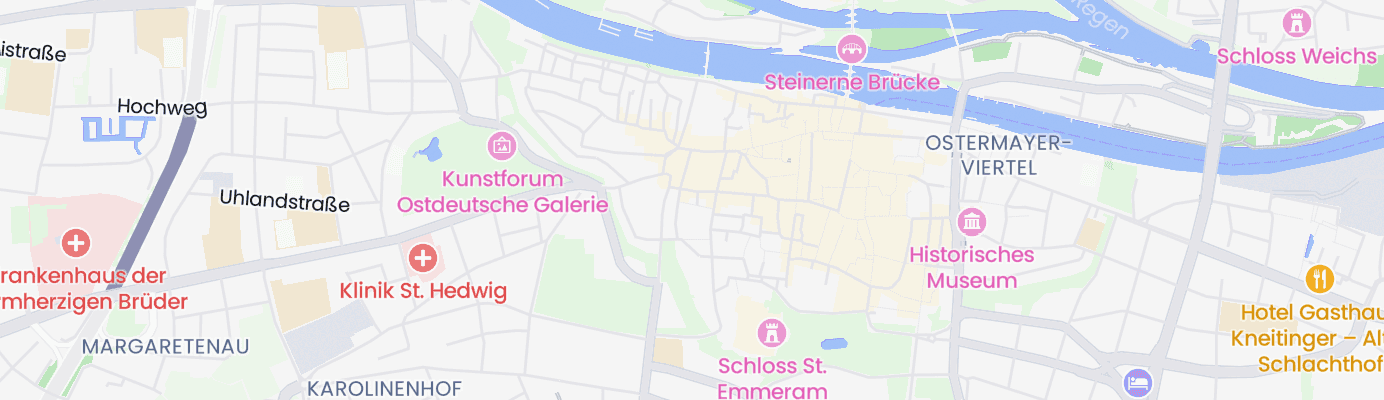 Karte mit dem ungefähren Standort