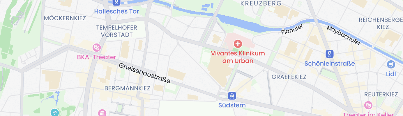 Karte mit dem ungefähren Standort