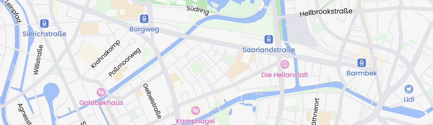 Karte mit dem ungefähren Standort