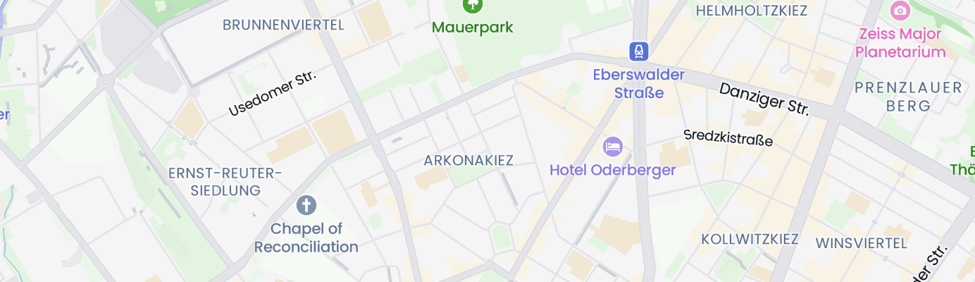 Karte mit dem ungefähren Standort