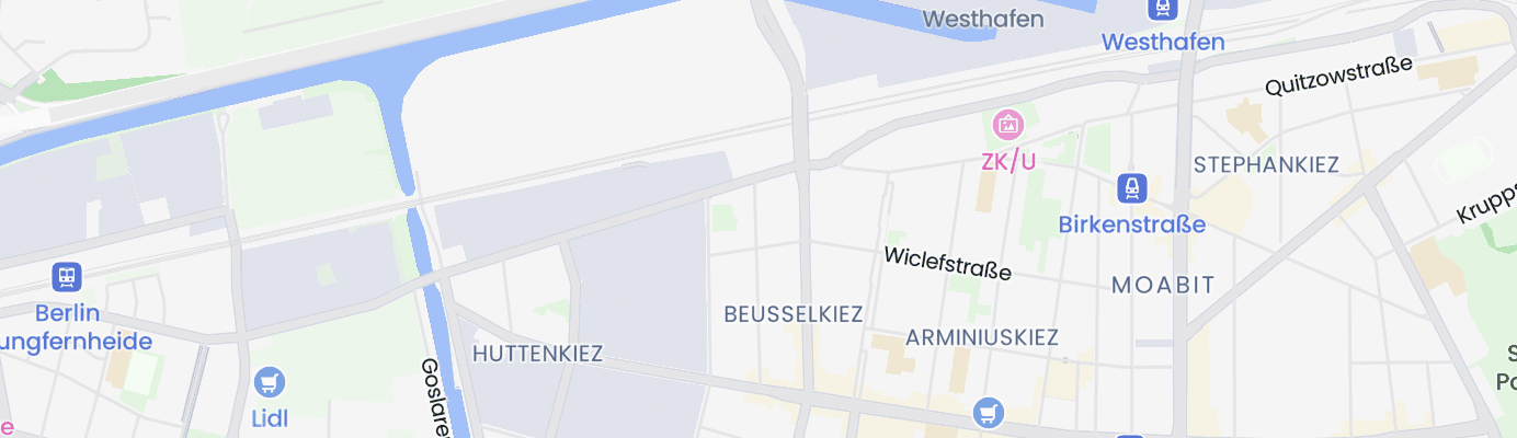 Karte mit dem ungefähren Standort