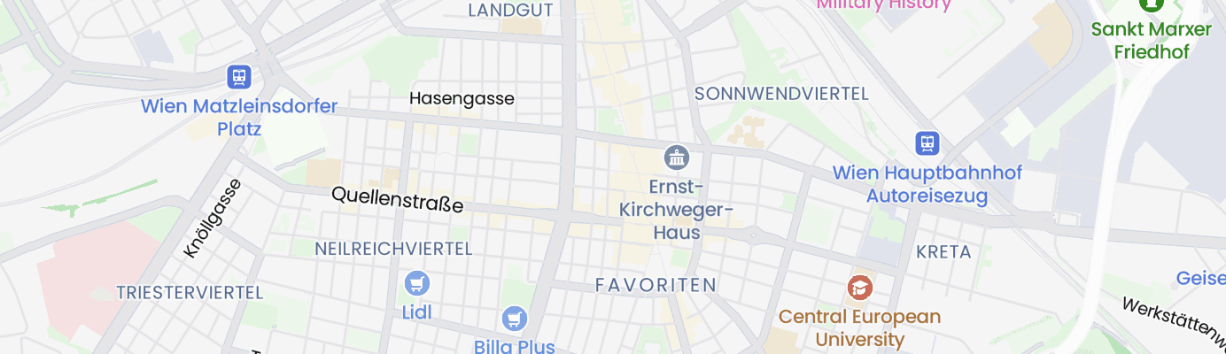 Karte mit dem ungefähren Standort