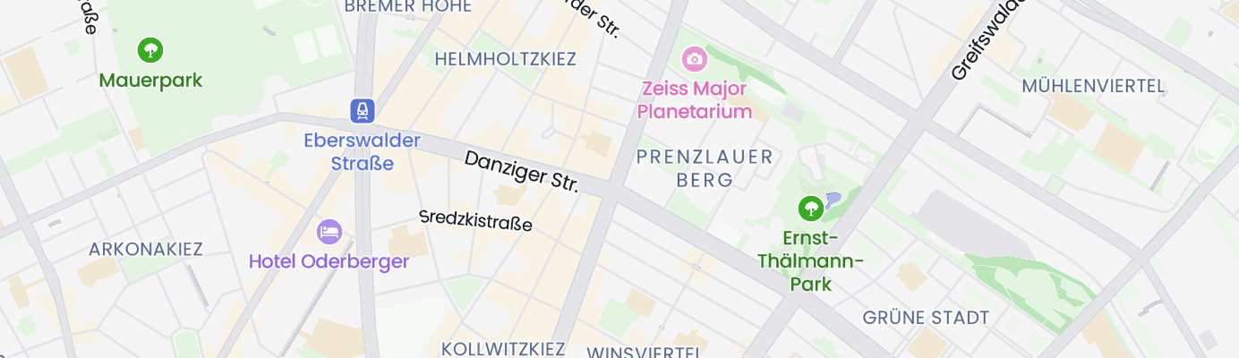 Karte mit dem ungefähren Standort