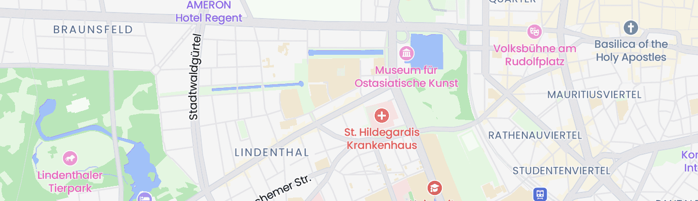 Karte mit dem ungefähren Standort