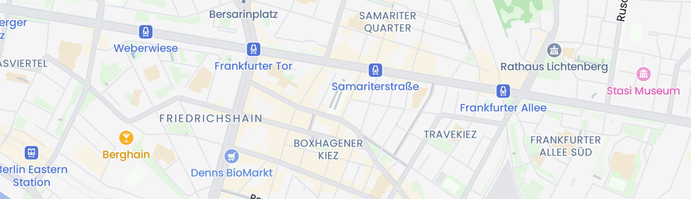 Karte mit dem ungefähren Standort