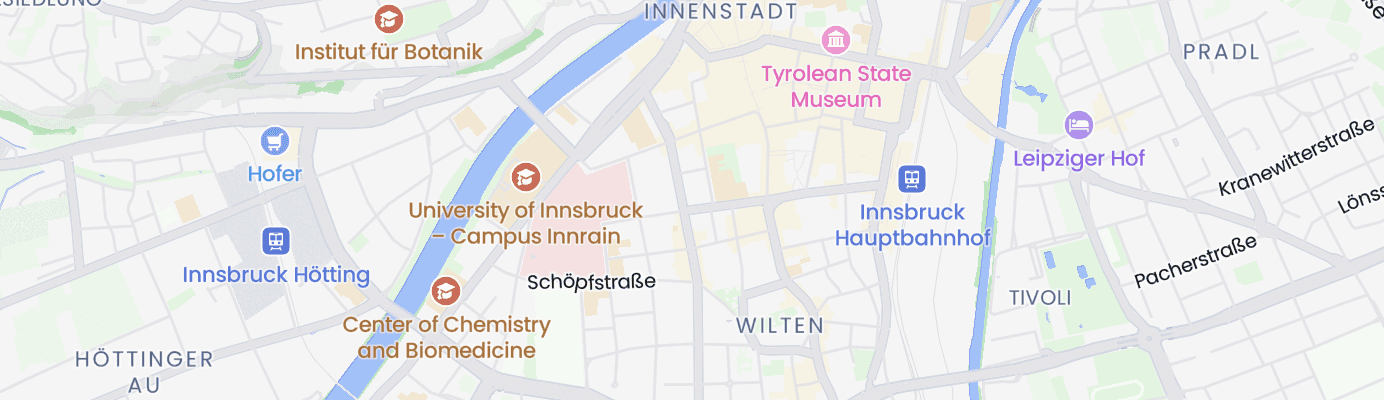 Karte mit dem ungefähren Standort