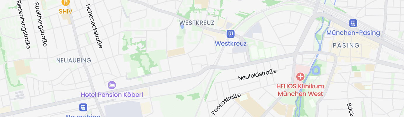 Map showing the approximate location