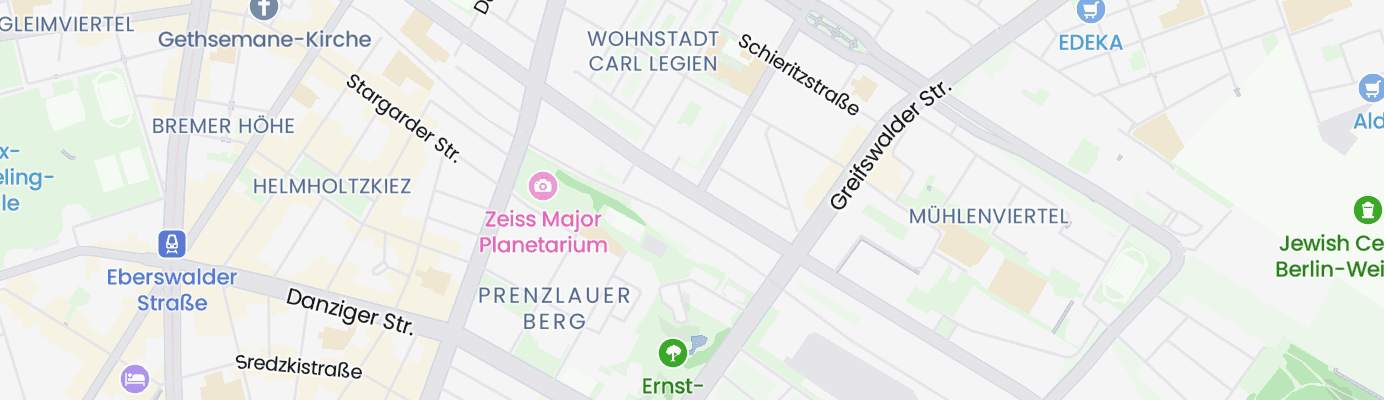 Karte mit dem ungefähren Standort