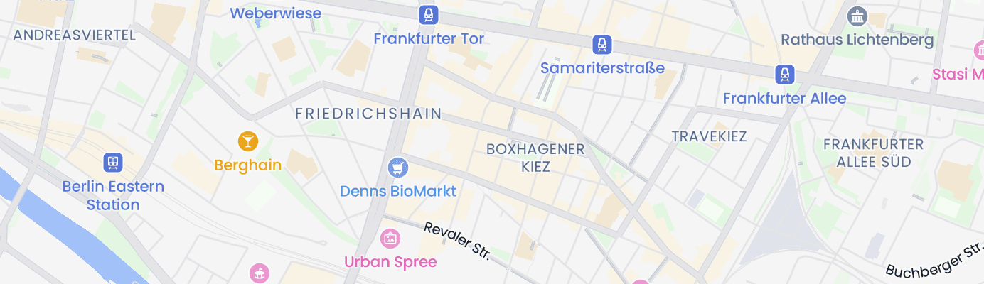 Karte mit dem ungefähren Standort