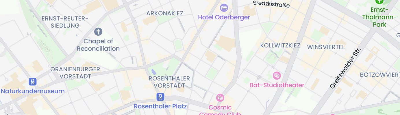 Karte mit dem ungefähren Standort