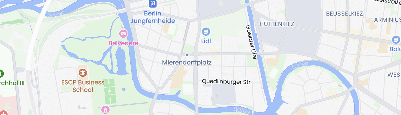 Karte mit dem ungefähren Standort
